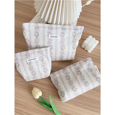 Capacious genuine small cosmetic bag, design handheld small clutch bag, organizer bag