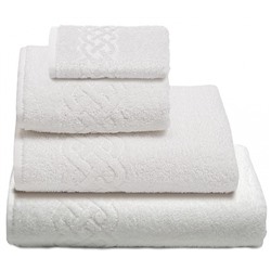 Полотенце махровое Донецкая Мануфактура Plait / Белый