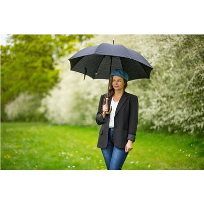 G807-01 Black (Черный) Зонт мужской трость Fulton