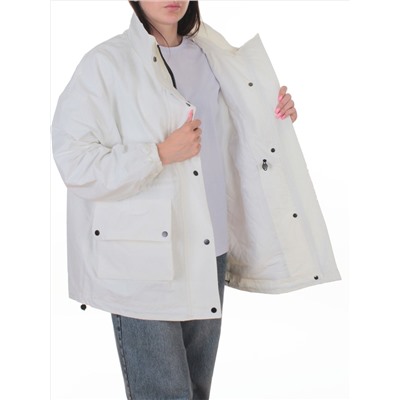 3089 WHITE Куртка демисезонная женская (100 гр. холлофайбер)