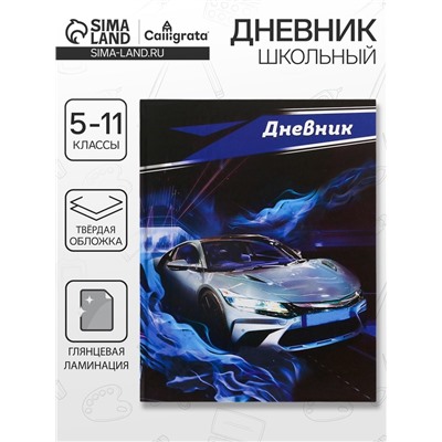 Дневник школьный для 5-11 классов, «Серая тачка», твёрдая обложка 7БЦ, глянцевая ламинация, 48 листов