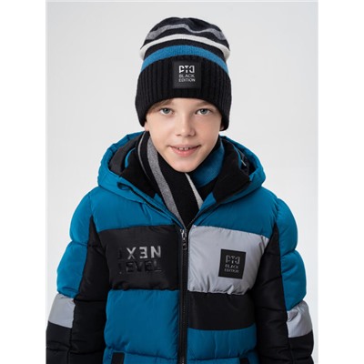 Комплект для мальчика: шапка, снуд