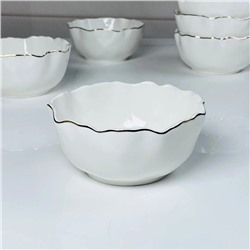 305-277 Набор из 6 салатников 12,5см ВАНЕССА ЗОЛОТО  в под.уп.(х12)Фарфор