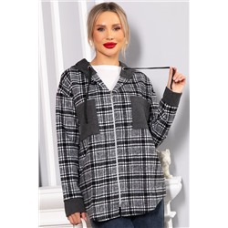 Рубашка с капюшоном Стокгольм (серая) Б14593-50М