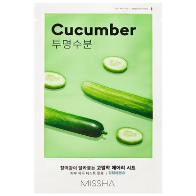 Missha Airy Fit Mask Cucumber  Маска Airy Fit Огурец