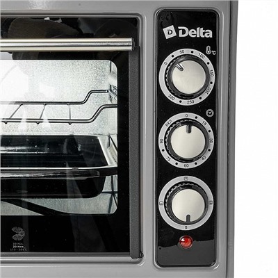 Духовка электрическая 1300 Вт 37 л DELTA D-0123 серая