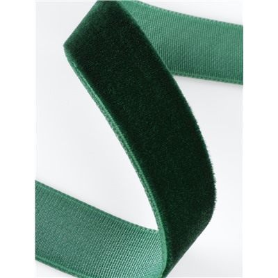 Лента бархатная, 15 мм, 18±1 м, зелёная №165