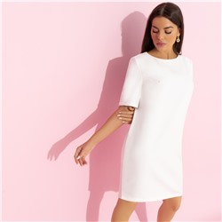 Платье прямого силуэта, Виртуальные будни (white)