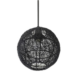 Светильник подвесной Vinger, Ø20х22 см, черный
