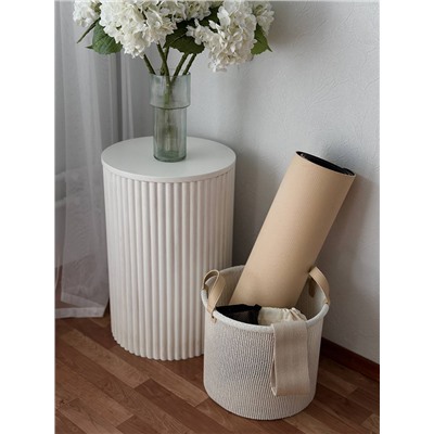 Корзина для хранения Sustainable collection, Ø27х25 см, молочная