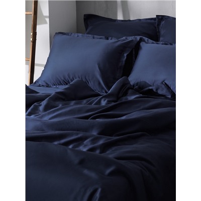 Простыня на резинке SL Home Tencel 140*200+30 см , цв. синий