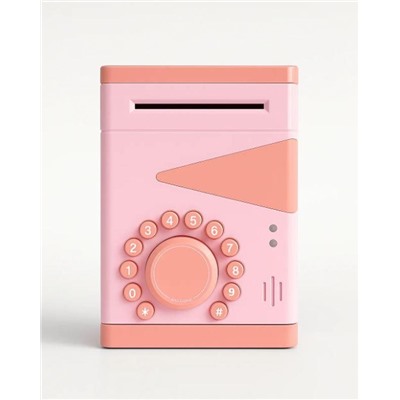 Копилка-сейф электронная "Designer", pink (18x13 см)