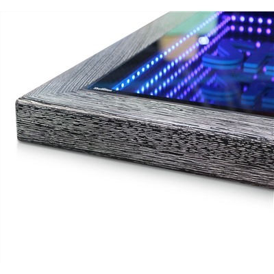 Столешница SHT-ТT6 80/80 ДУБ/LED
                        черный белая патина / led