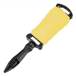 Шнур Нейлоновый разметочный на катушке c ручкой D 1.5 мм, 50 м Matrix