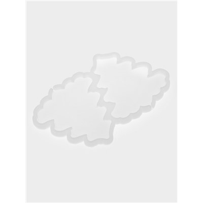 Форма леденцов «Ёлка», силикон, 2 ячейки, 12×9×0.8 см, h=8 см, прозрачная