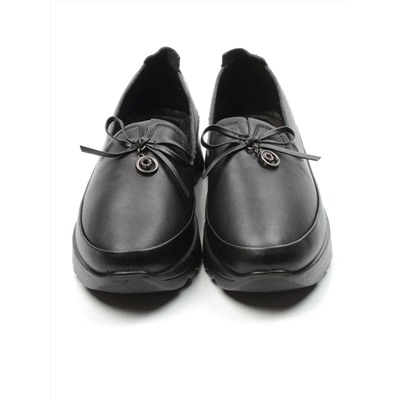 03-5302 BLACK Полуботинки женские (натуральная кожа)