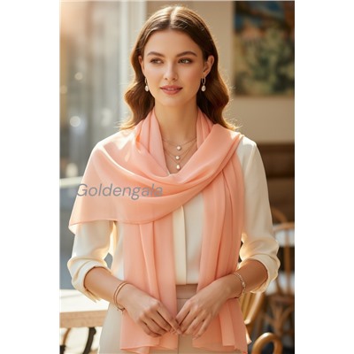 Шарф шифоновый однотонный Арт 0984/5