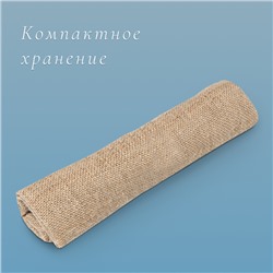 Мешок джутовый, 45×60 см, плотность 315 г/м², плетение 46×40 нитей, с завязками