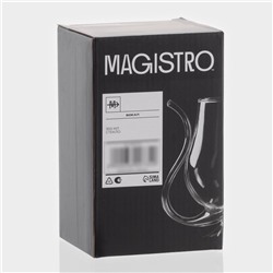 Бокал для вина Magistro «Forma. Пантера», 300 мл, стекло, с трубочкой, прозрачный