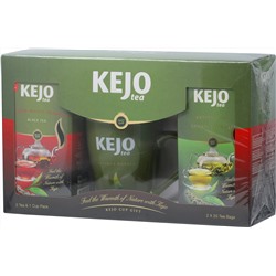 KejoFoods. Чайный набор с кружкой карт.упаковка, 50 пак.
