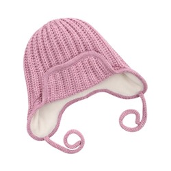Шапка ушанка утепленная для девочки NIKASTYLE 11з15824 Сухая роза