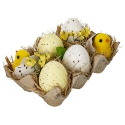 GAEM Изделие декоративное "Пасхальная композиция", L15 W10 H7,5 см