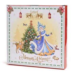 НАБОР ТАРЕЛОК ОБЕДЕННЫХ LEFARD "ДЕД МОРОЗ И СНЕГУРОЧКА"  2 ШТ. 27 СМ (КОР=9НАБ.)