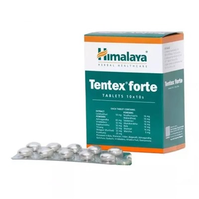 Тентекс Форте (100 таб), Tentex Forte, произв. Himalaya