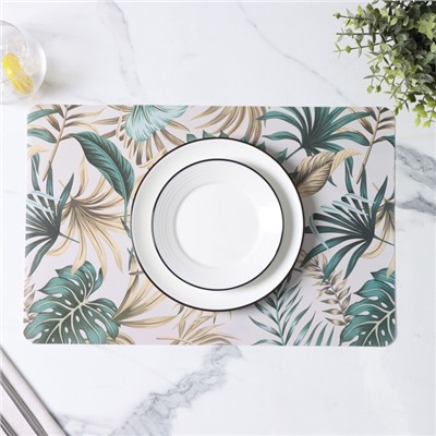 Салфетки сервировочные на стол Доляна Flores, 4 шт., 28×43 см