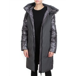 2235 GREY-GREEN Пальто женское зимнее AKIDSEFRS (200 гр. холлофайбера)