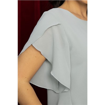 Блуза Магнолия (серо-голубая) Б11052