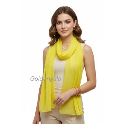 Шарф шифоновый однотонный Арт 0984/17