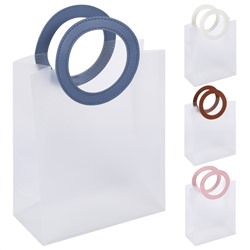 Пакет подарочный 23*28*11 Круг прозрачный ассорти 4 вида КОКОС 242540/12/Китай