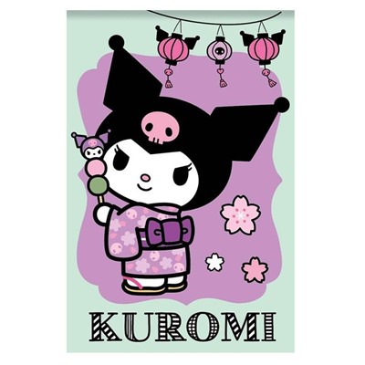 Блокнот А7 "Куроми-4", 65*98 мм, клетка, 40 л на скрепке, обложка 200 гр/м2