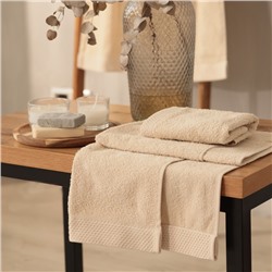 Набор махровых полотенец LoveLife "Natural beige" 3 шт: 70х130,50х80,30х50см хл100%