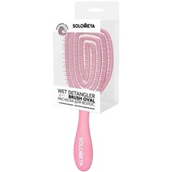 SOLOMEYA Расческа для сух.и влажных КЛУБНИКА OVAL