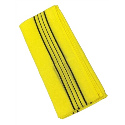 Bath Towel Мочалка-полотенце для душа с пилинг-эффектом / Basic Long Exfoliating Towel, желтый