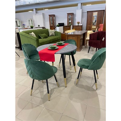 Стул SHT-ST35-2/S95-1
                        лиственно-зеленый / черный муар / золото