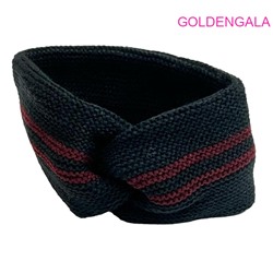 Повязка теплая вязанная на голову ширина 12 см Арт 1 тип 6