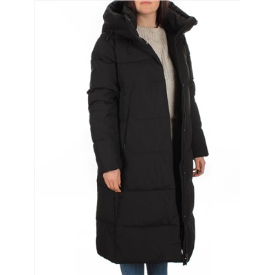 L-71 BLACK Пальто зимнее женское Flance Rose (200 гр. холлофайбер)