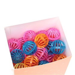 Шарик для кошек «Завитушки», 4 см, фасовка в коробку по 50 шт., микс цветов