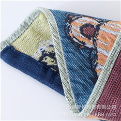 Fuchsia cartoon breathable gauze scarf, wholesale