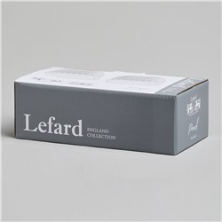 НАБОР ИКОРНИЦ LEFARD "PEARL" С КРЫШКАМИ 2 ШТ. КВАДРАТ. 10*5,5 СМ 200 МЛ