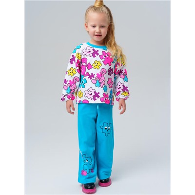 Комплект для девочки: толстовка, брюки
