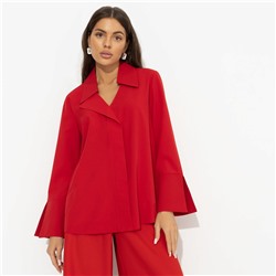 Блуза с имитацией застёжки, Амбассадор стиля (red)