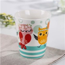 Кружка Доляна «Совушки», 320 мл, фарфор