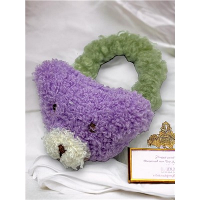 Резинка для волос меховая "Медвежонок" РД7 5 шт