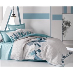 2 сп. Евро 4-х Сезонный КПБ со Стеганным Пододеяльником Ranforce Complete Set MODELINE cotton box