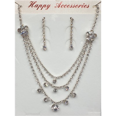 Комплект украшений Happy Accessories COM2, серебро