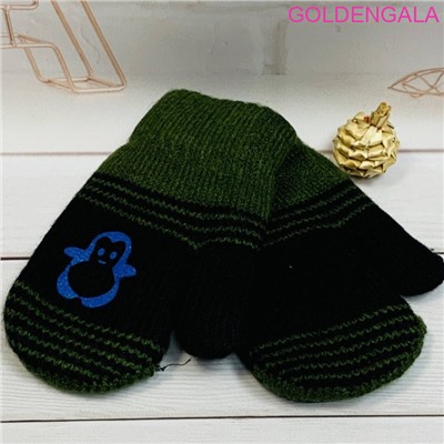 Детские варежки теплые с начесом длина 13 см Арт 1 тип 3